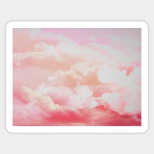 watercolor Pink sky background Sticker